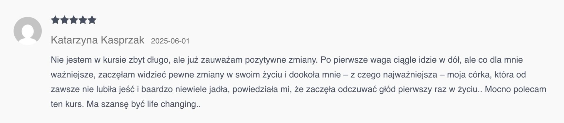 Opinia uczestniczki webinaru