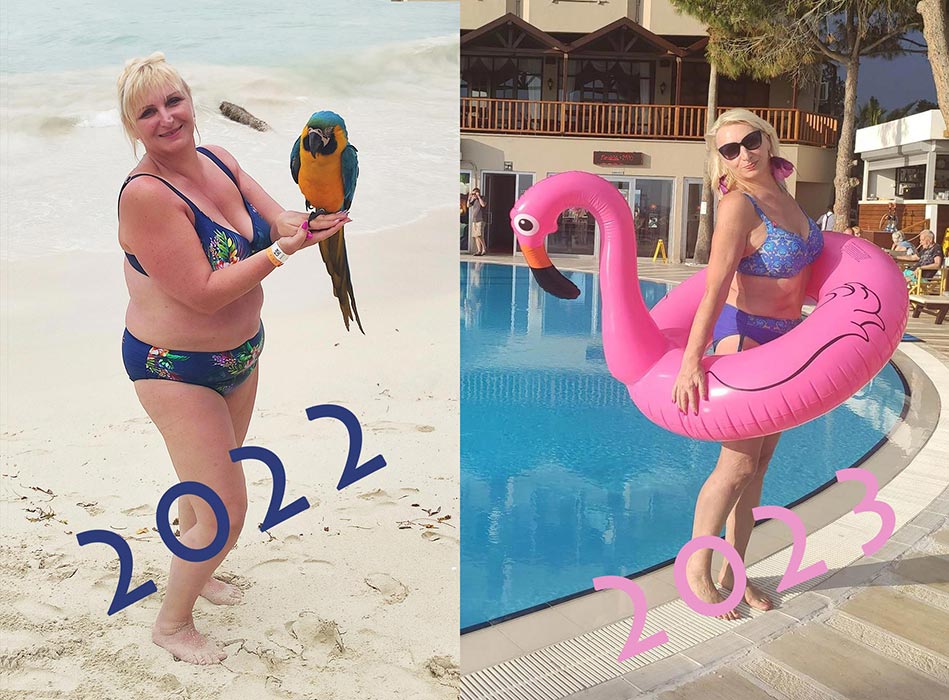 Transformacja dr Iwony - przed i po